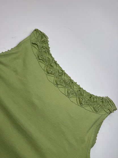 Haut vintage en coton Issey Miyake Vert M 
