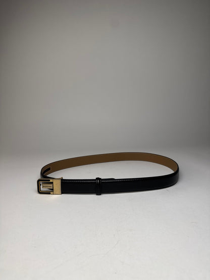 Vintage Balenciaga Leather Belt Black