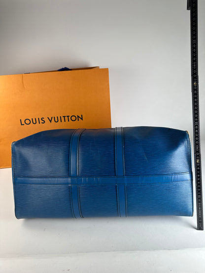Vintage Louis Vuitton EPI Leather Keepball 45 Blue