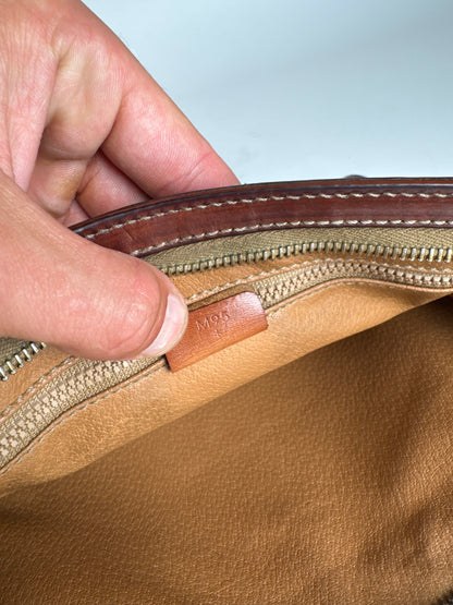 Pochette vintage en cuir marron Céline Paris