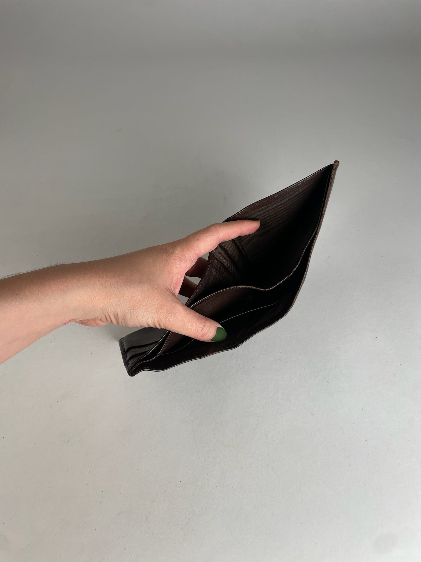 Vintage Gucci Flapable Leather Wallet Brown