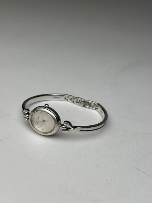 Vintage Courreges Steel Quartz Watch Silver