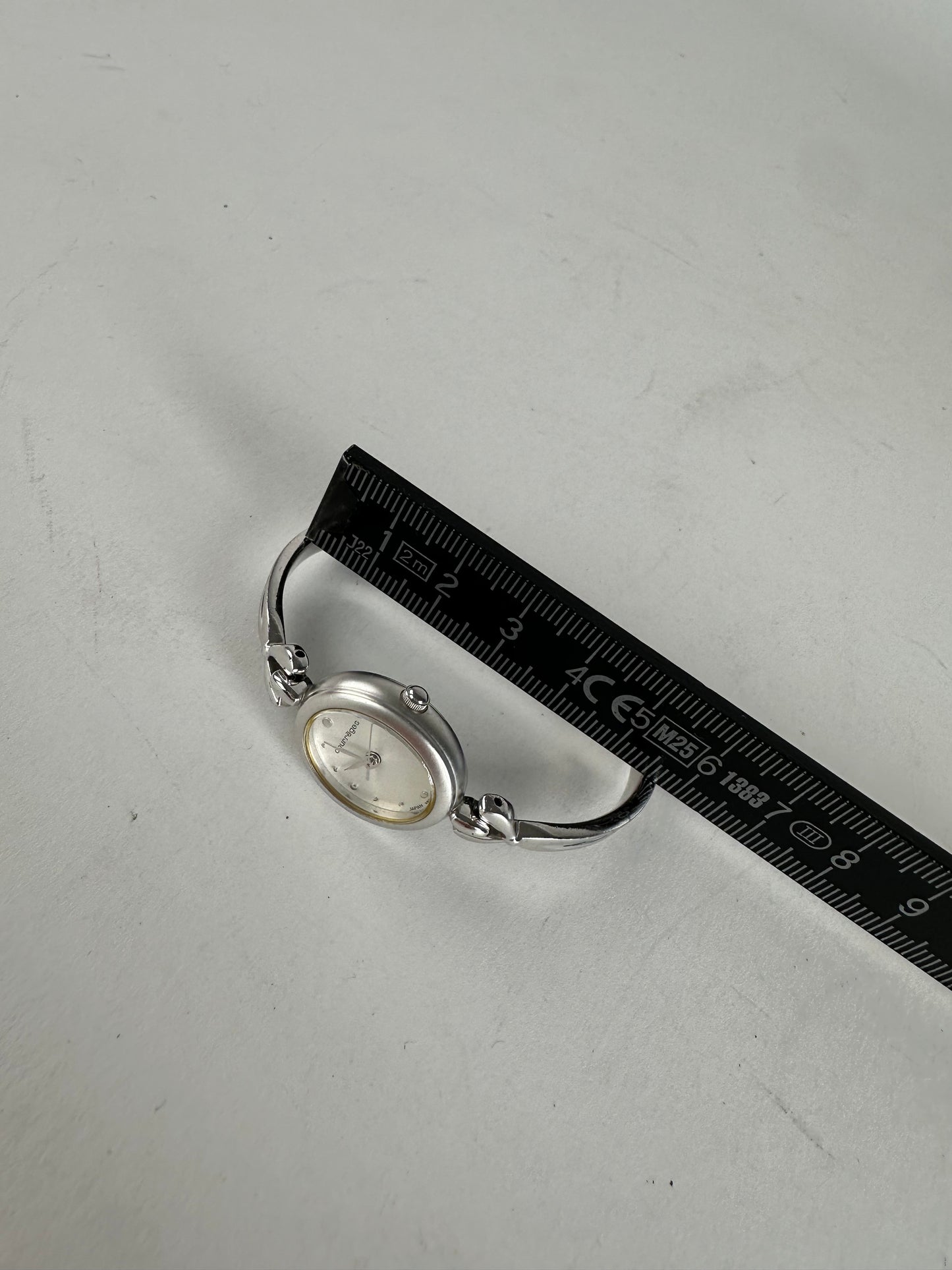 Vintage Courreges Steel Quartz Watch Silver