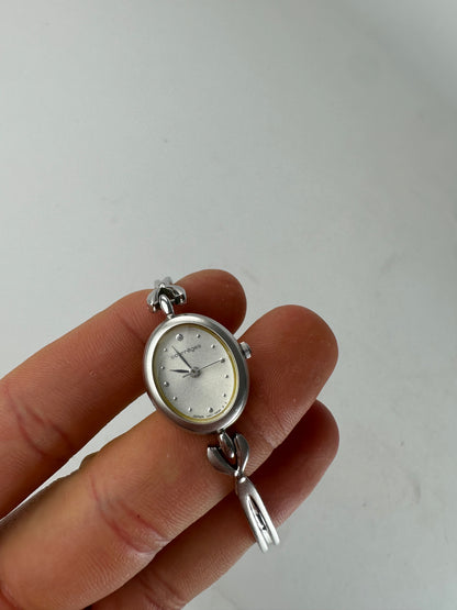 Vintage Courreges Steel Quartz Watch Silver