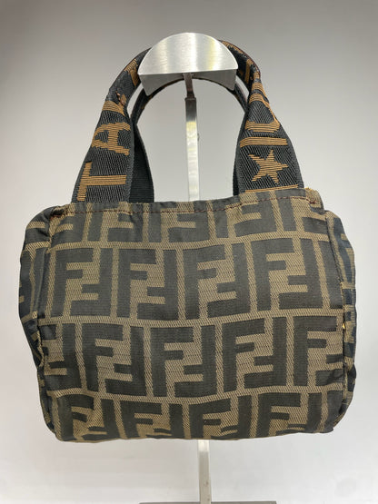 Vintage Fendi FF Monogram Canvas Handbag Brown