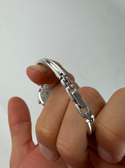 Vintage Courreges Steel Quartz Watch Silver