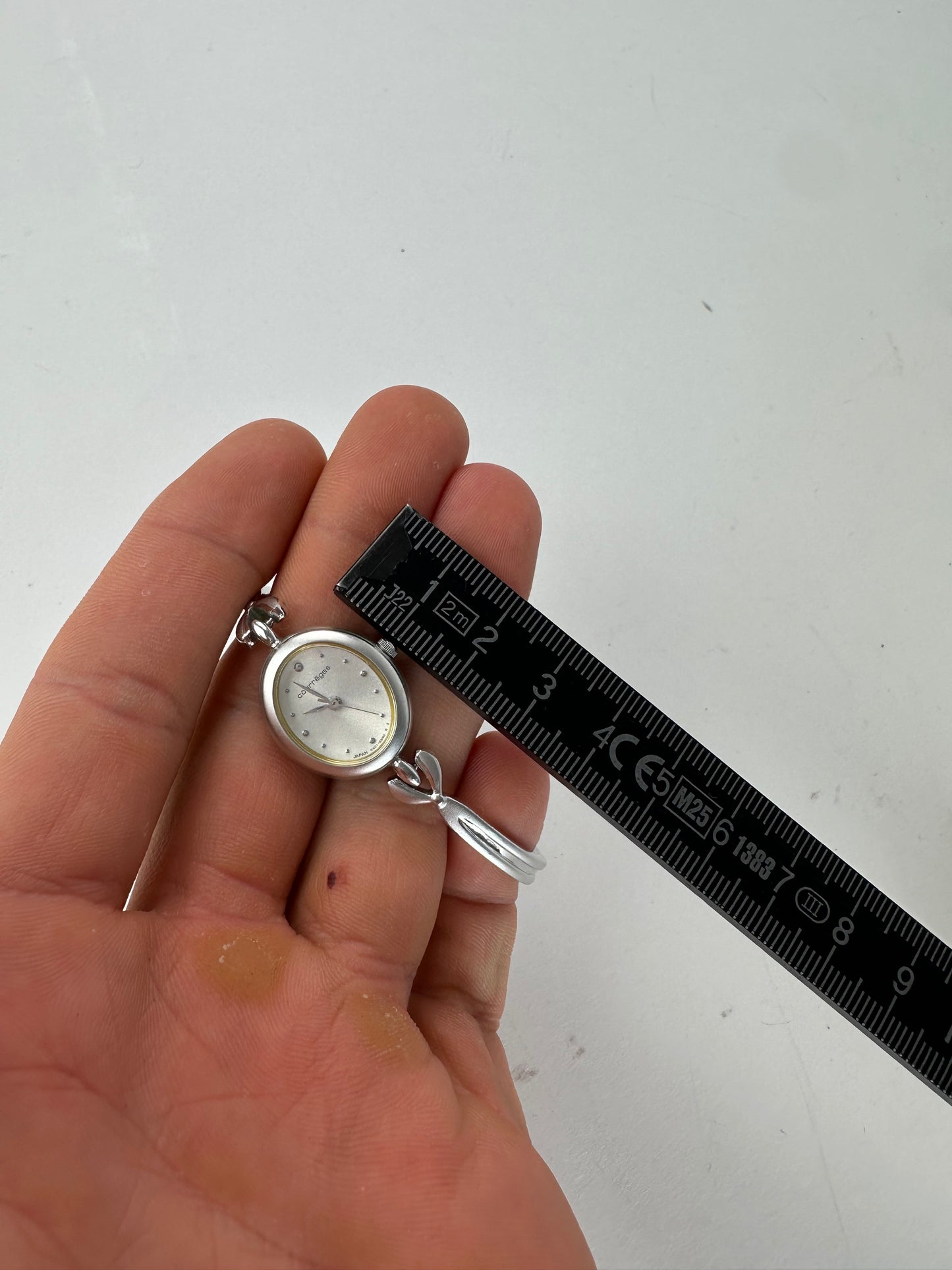 Vintage Courreges Steel Quartz Watch Silver