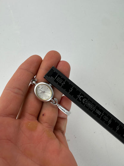 Vintage Courreges Steel Quartz Watch Silver