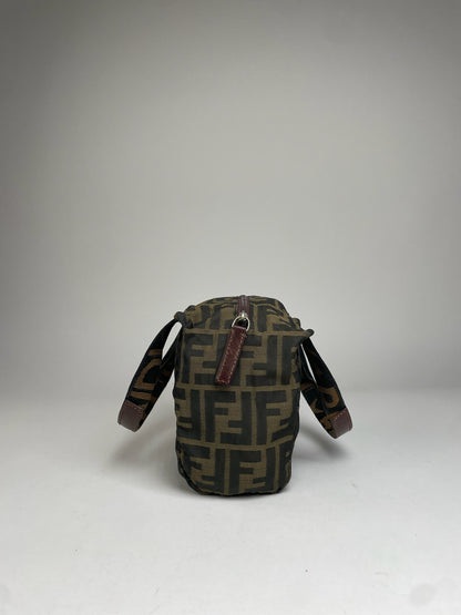 Vintage Fendi FF Monogram Canvas Handbag Brown