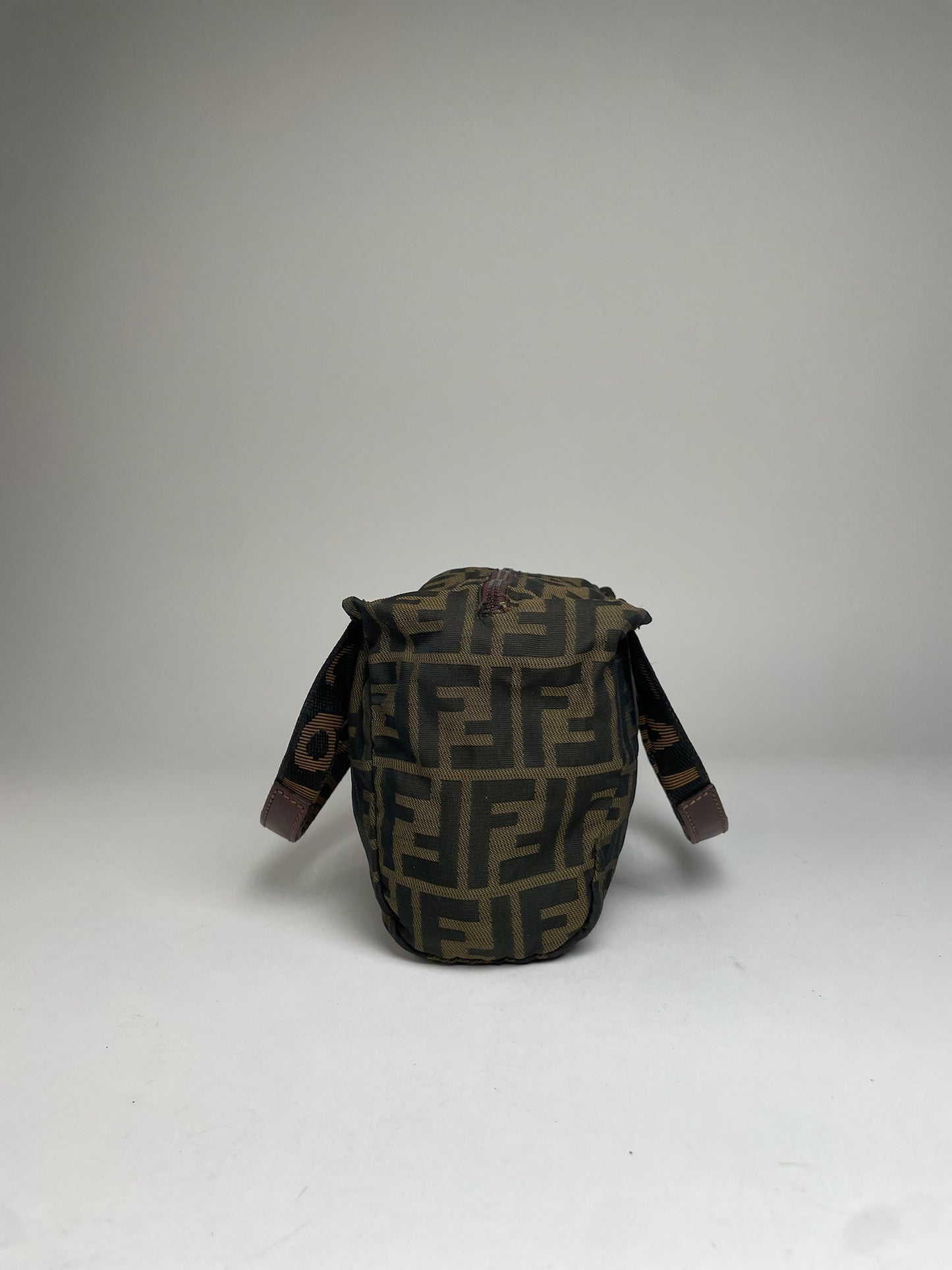 Vintage Fendi FF Monogram Canvas Handbag Brown