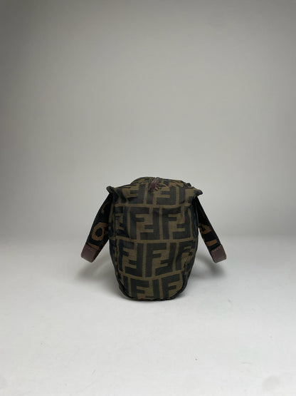 Vintage Fendi FF Monogram Canvas Handbag Brown