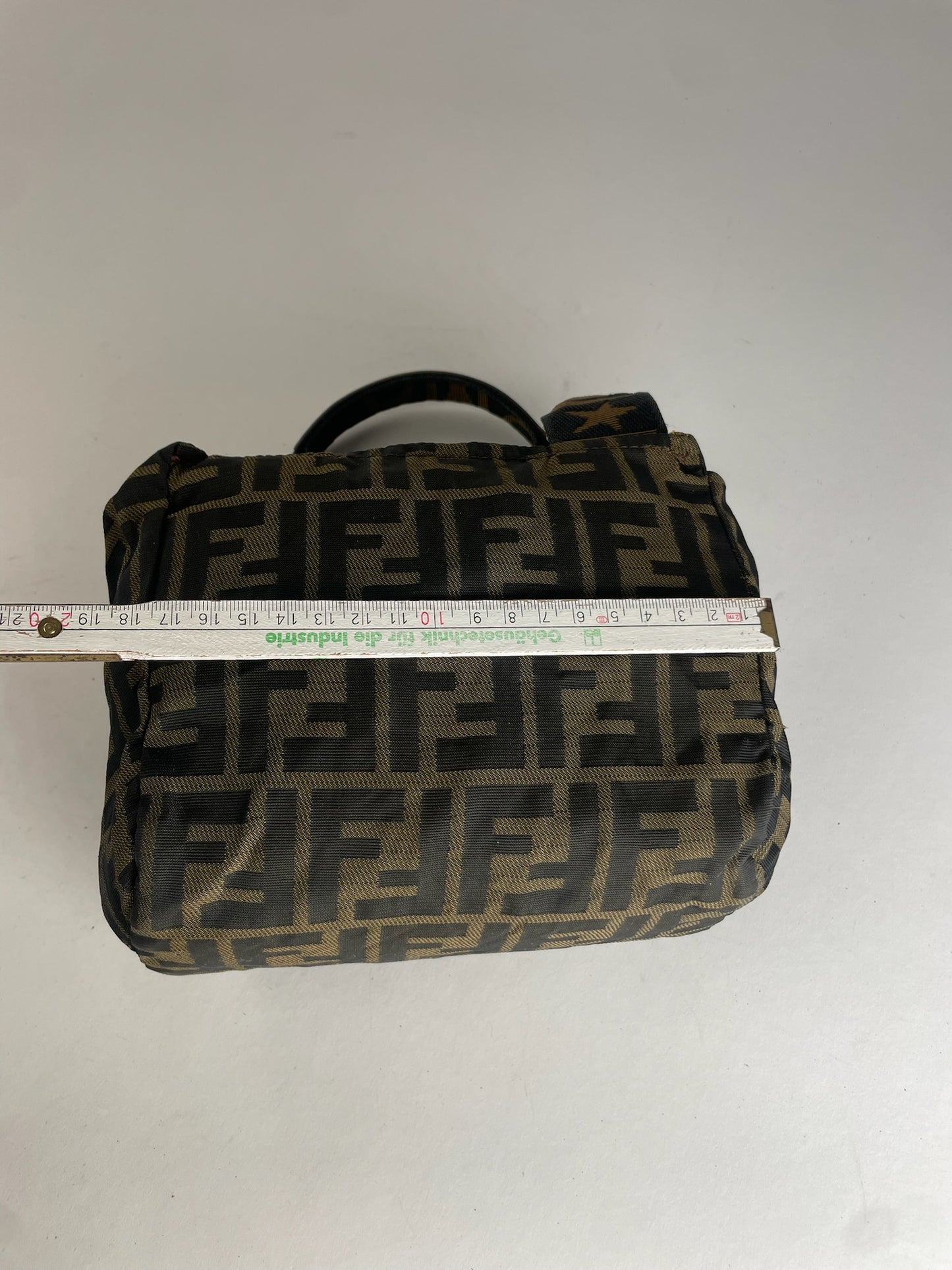 Vintage Fendi FF Monogram Canvas Handbag Brown