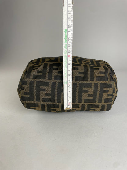 Vintage Fendi FF Monogram Canvas Handbag Brown