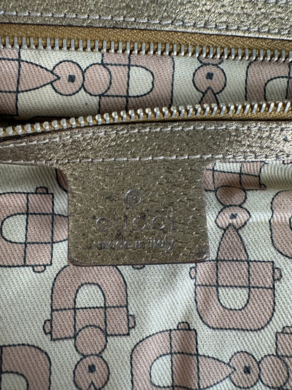 Vintage Gucci Gg Tote Bag Beige