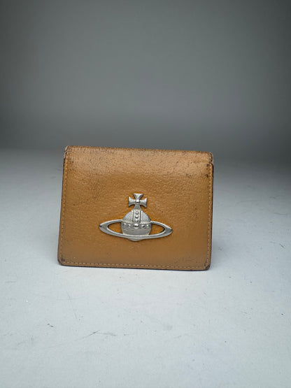 Vintage Vivienne Westwood Leather Card Holder Camel