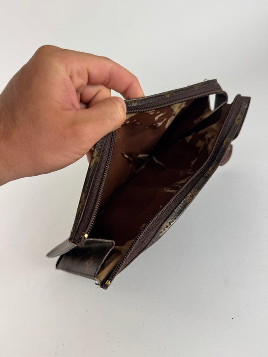 Pochette vintage Louis Vuitton en cuir Monogram marron