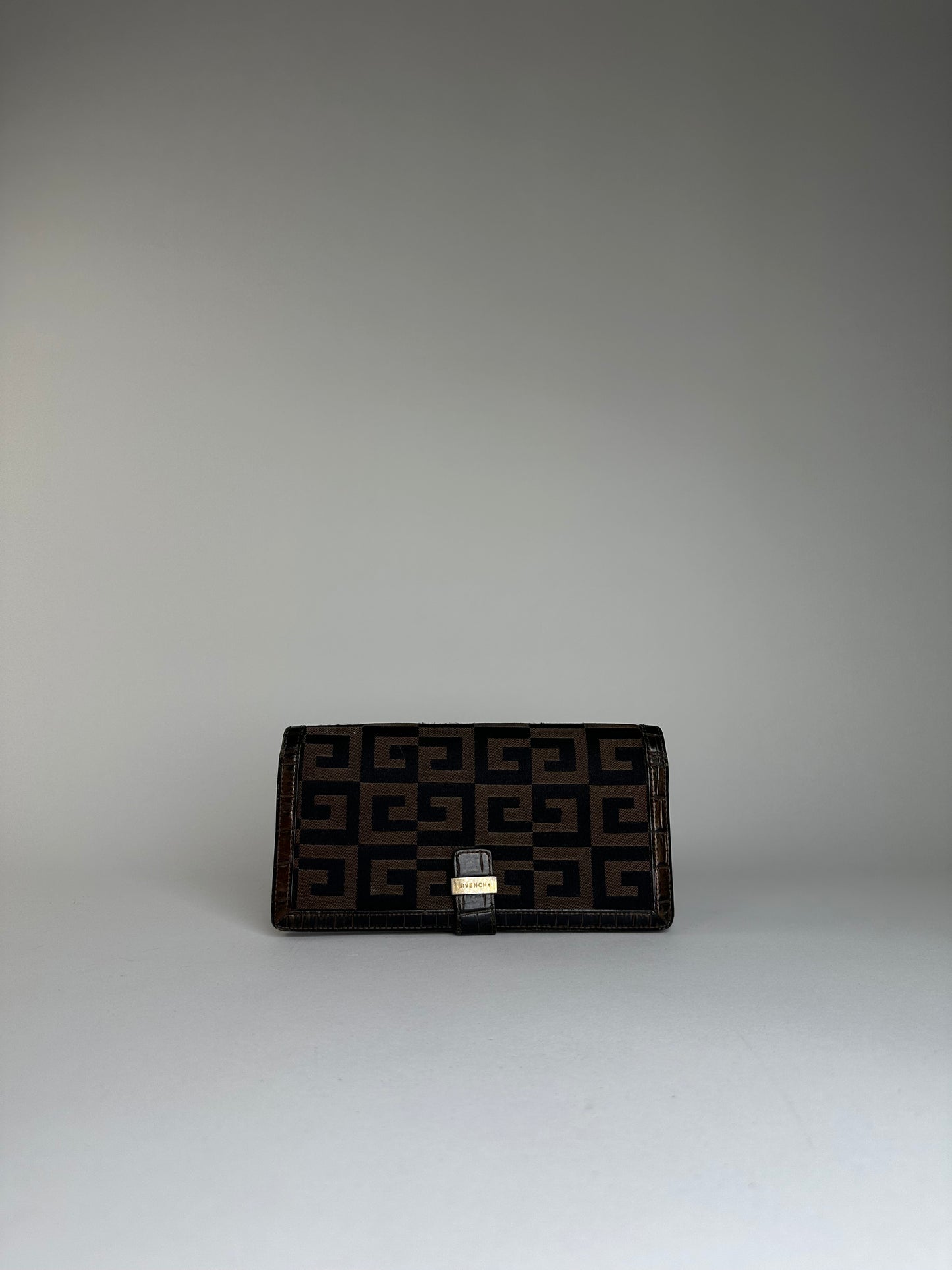 Vintage Givenchy Canvas Wallet Black