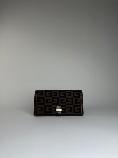 Vintage Givenchy Canvas Wallet Black