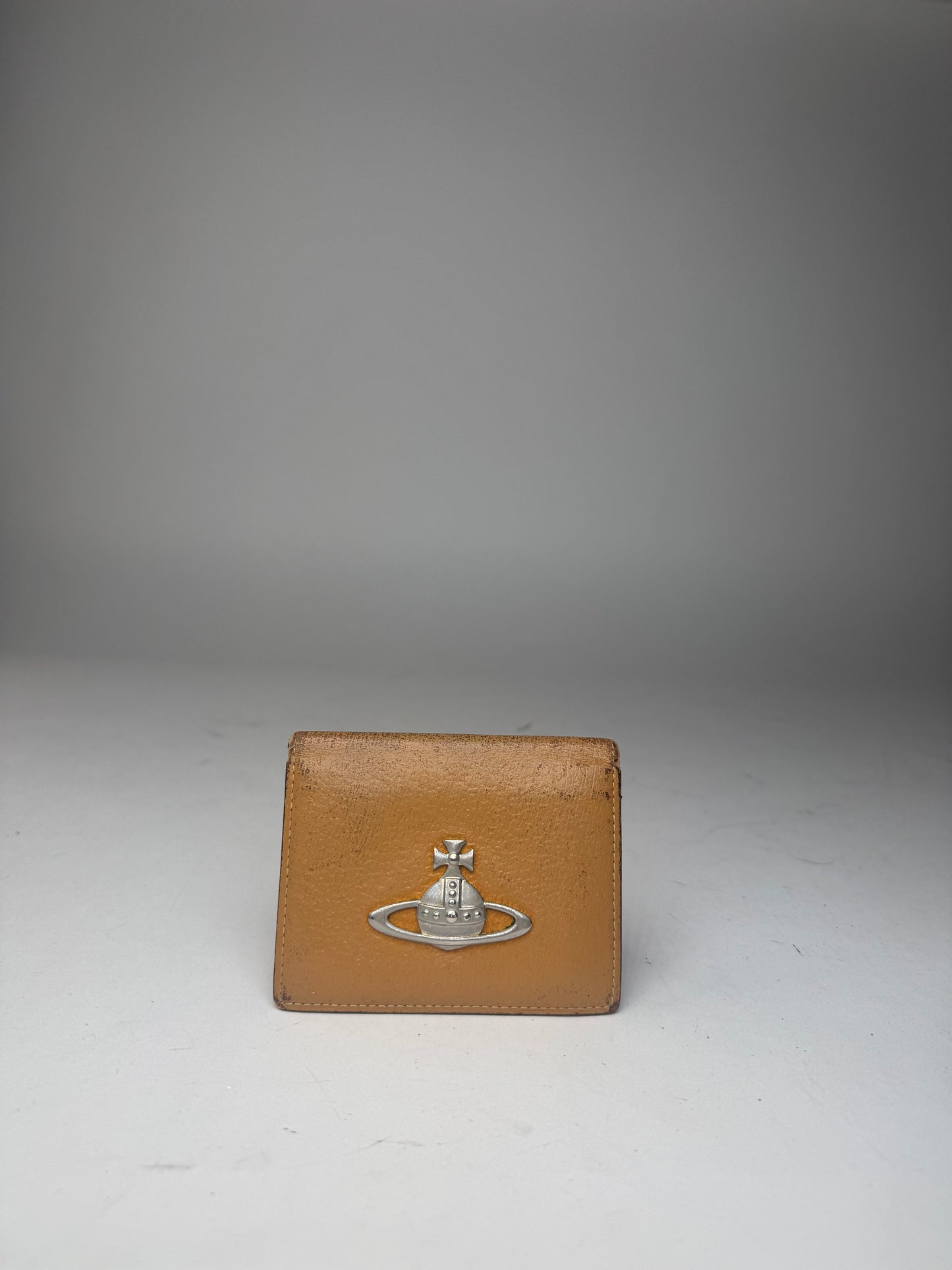 Vintage Vivienne Westwood Leather Card Holder Camel