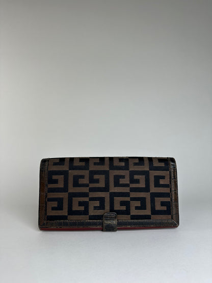 Vintage Givenchy Canvas Wallet Black