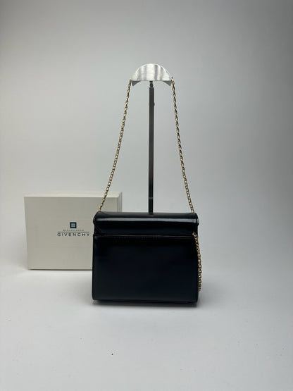Sac vintage en cuir verni noir Givenchy
