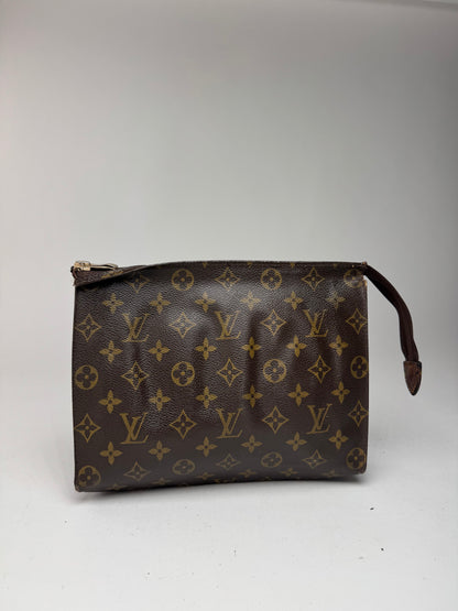 Pochette vintage Louis Vuitton en cuir Monogram marron