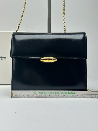 Sac vintage en cuir verni noir Givenchy