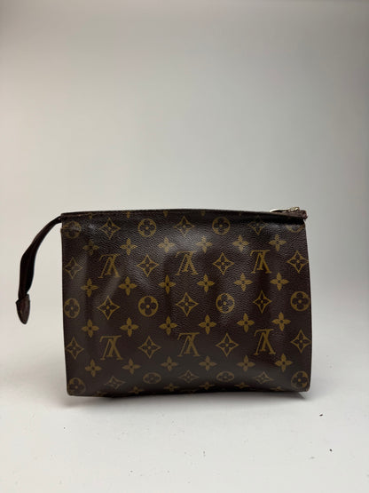 Pochette vintage Louis Vuitton en cuir Monogram marron