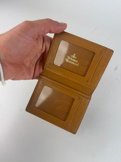 Vintage Vivienne Westwood Leather Card Holder Camel