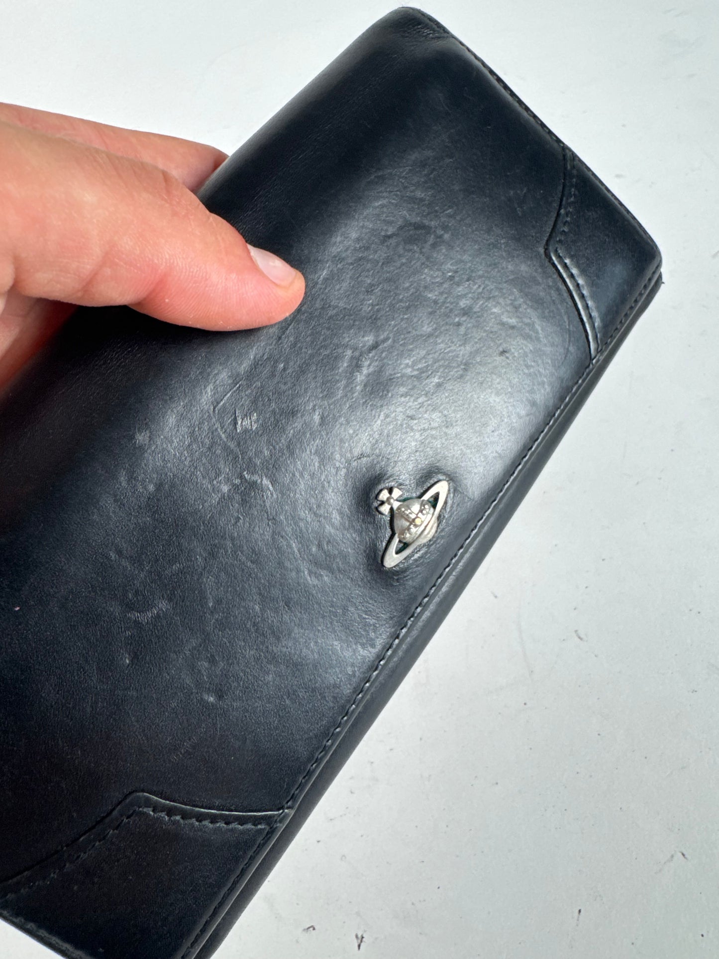 Vintage Vivienne Westwood Leather Wallet black