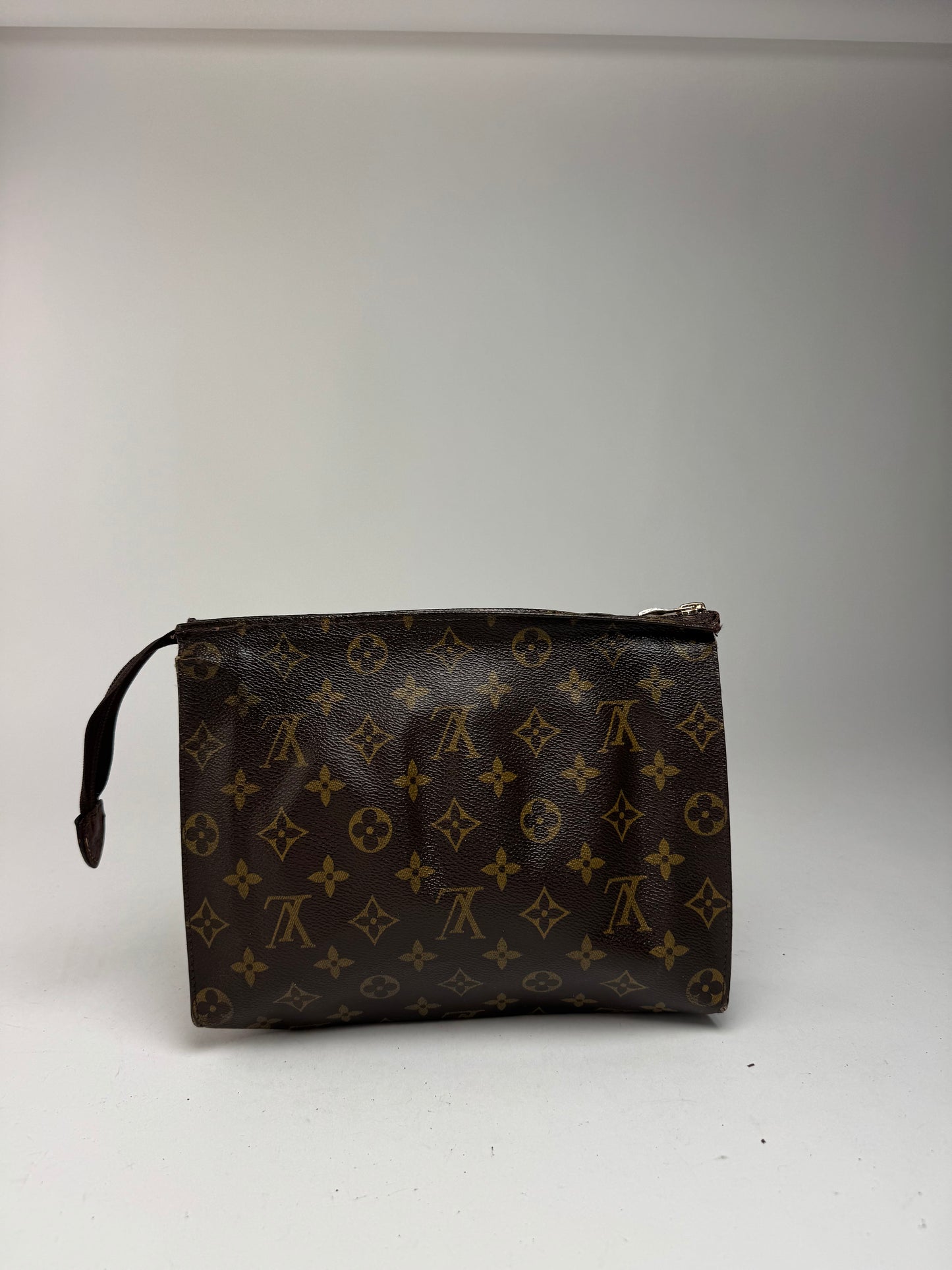 Pochette vintage Louis Vuitton en cuir Monogram marron