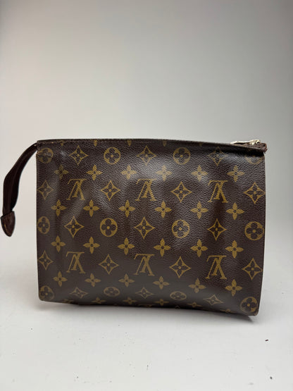 Pochette vintage Louis Vuitton en cuir Monogram marron
