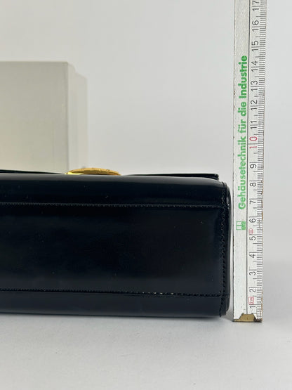 Sac vintage en cuir verni noir Givenchy