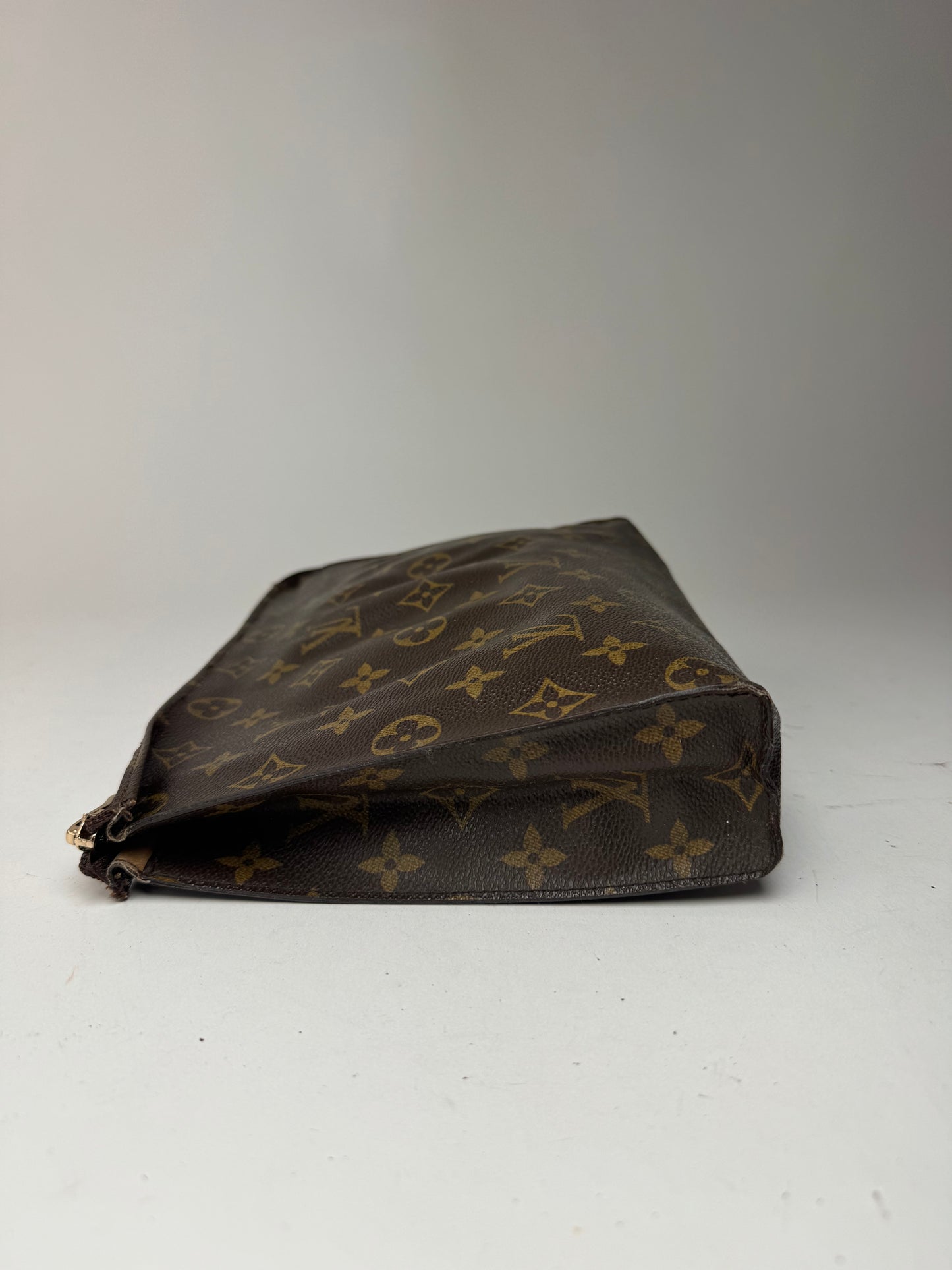 Pochette vintage Louis Vuitton en cuir Monogram marron