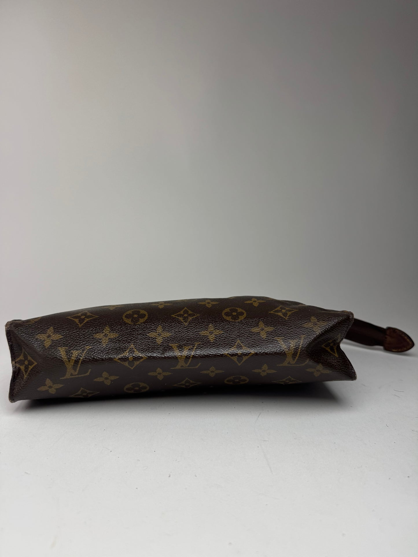 Pochette vintage Louis Vuitton en cuir Monogram marron