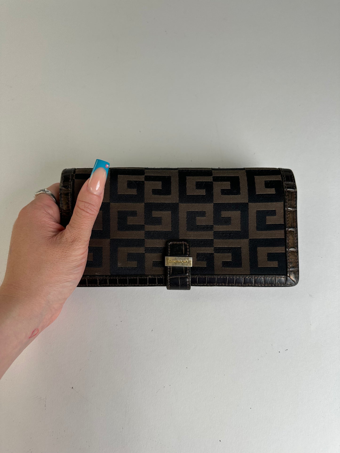 Vintage Givenchy Canvas Wallet Black