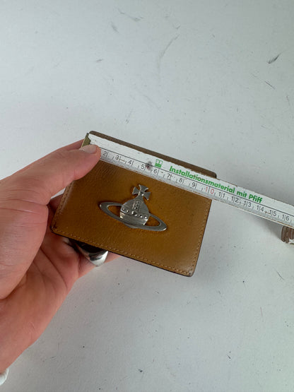 Vintage Vivienne Westwood Leather Card Holder Camel