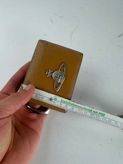 Vintage Vivienne Westwood Leather Card Holder Camel