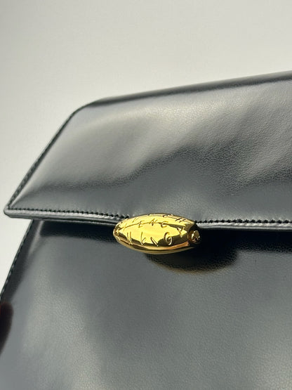 Sac vintage en cuir verni noir Givenchy