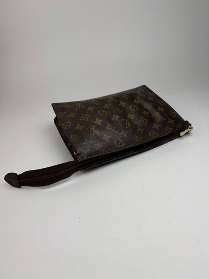 Pochette vintage Louis Vuitton en cuir Monogram marron