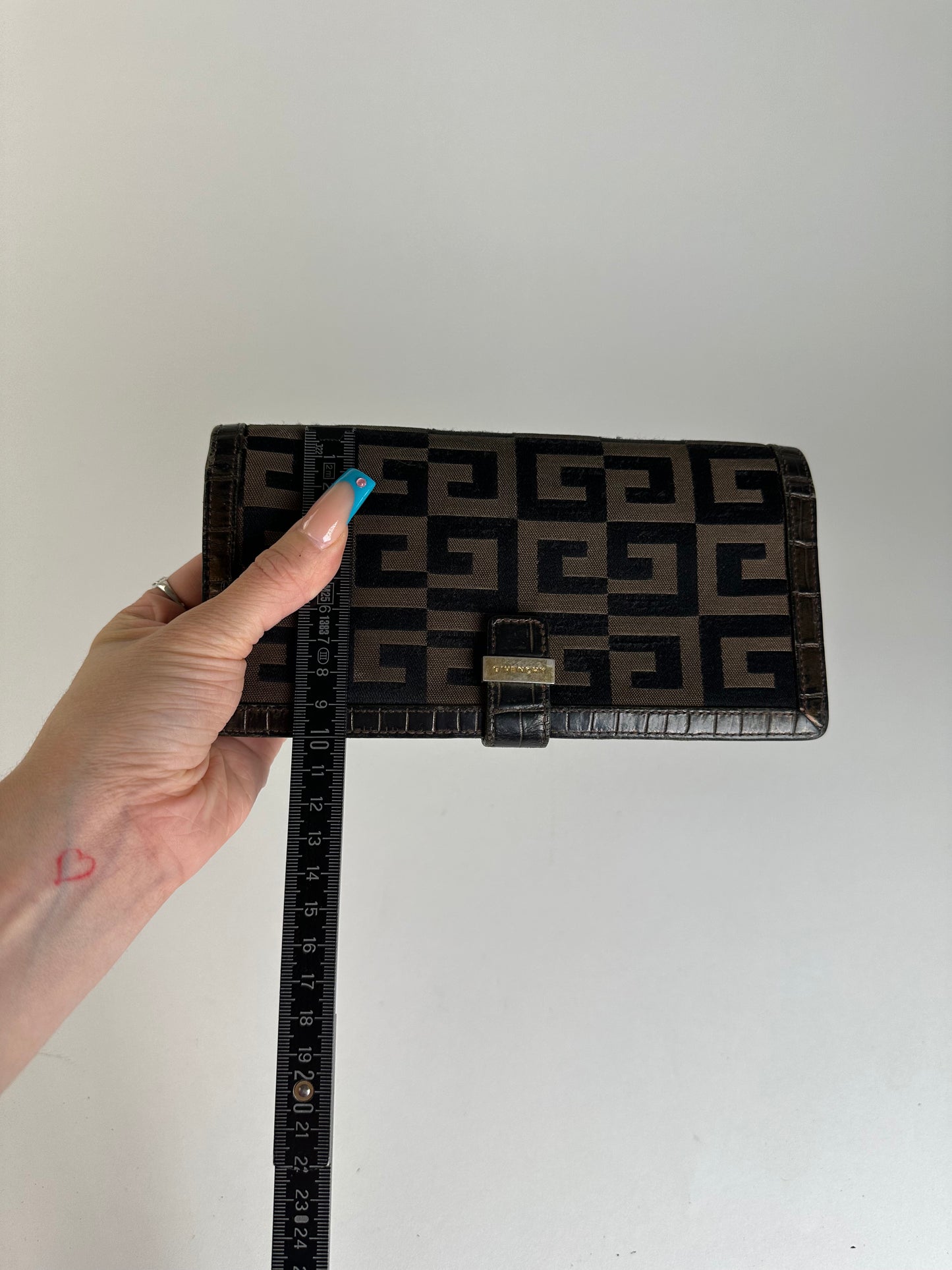 Vintage Givenchy Canvas Wallet Black
