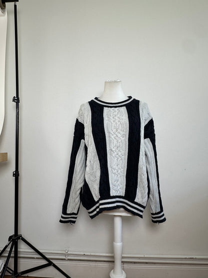 Vintage Escada Cotton Sweater Navy