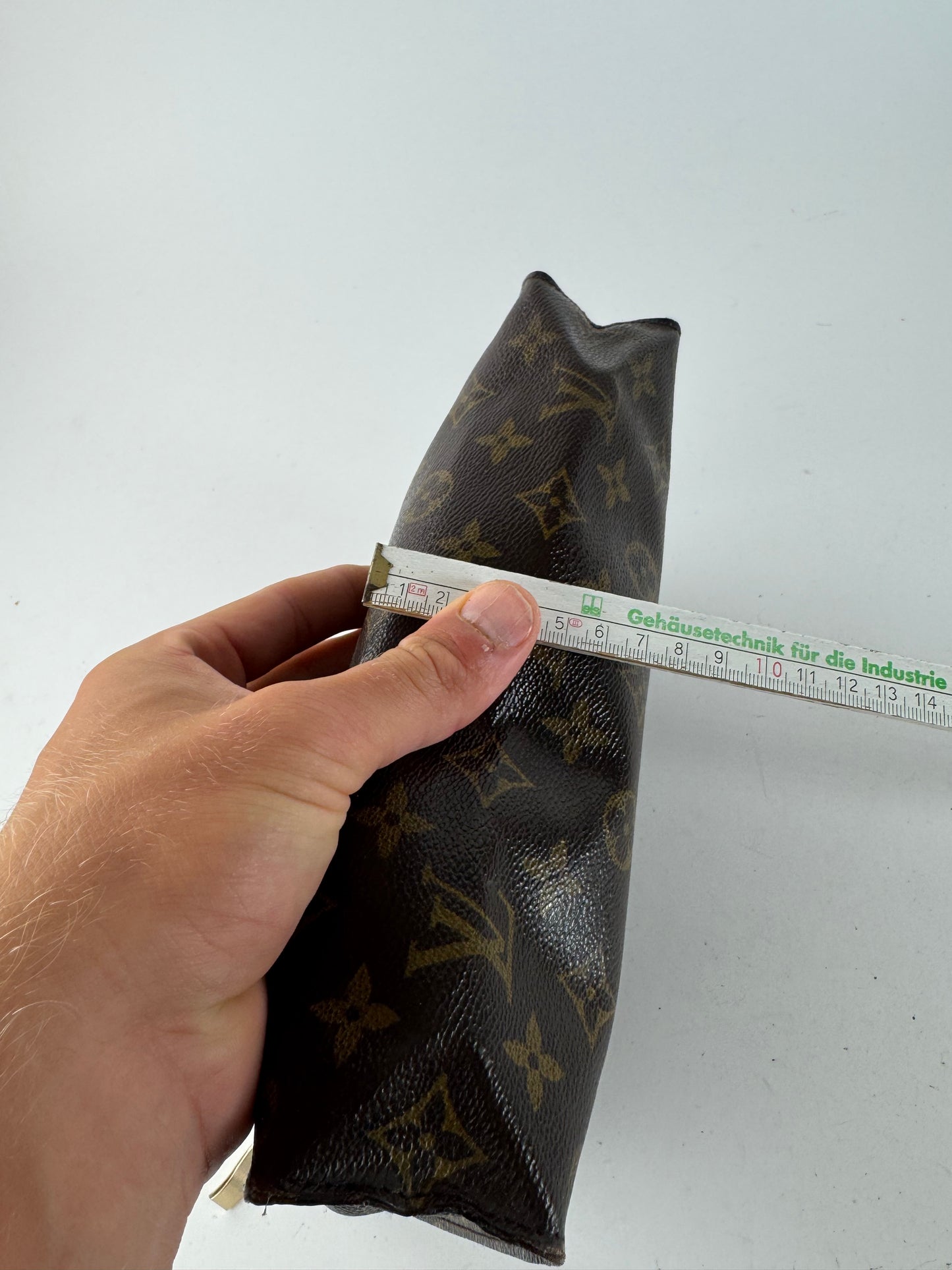 Pochette vintage Louis Vuitton en cuir Monogram marron