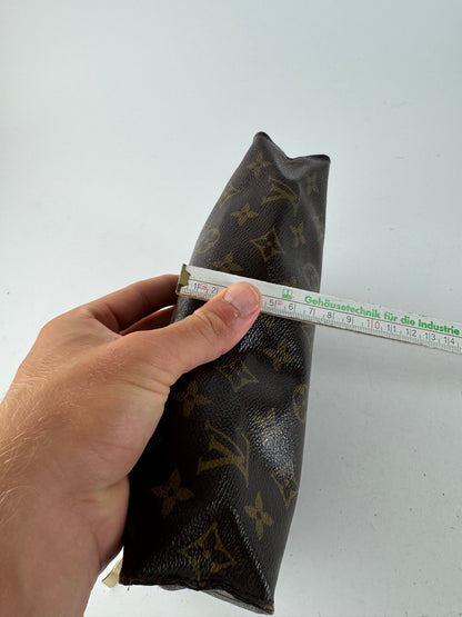 Pochette vintage Louis Vuitton en cuir Monogram marron