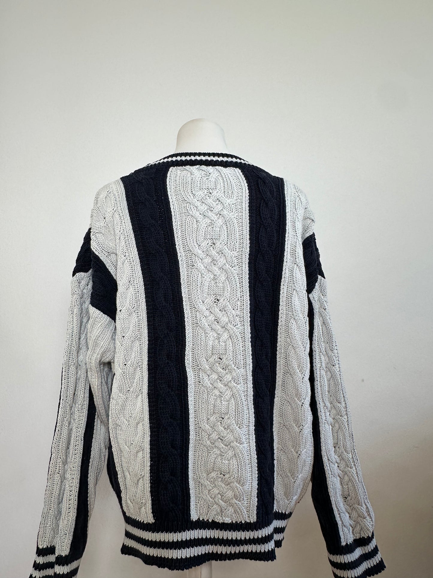 Vintage Escada Cotton Sweater Navy