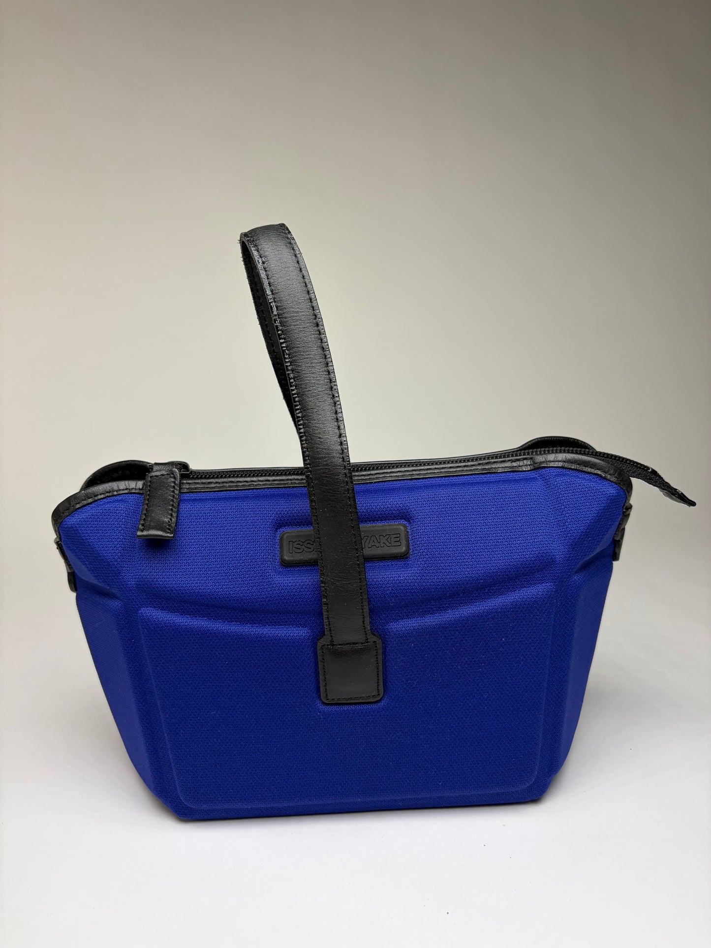 Vintage Issey Miyake Pleats Please Structured Top-Handle Bag Bright Blue