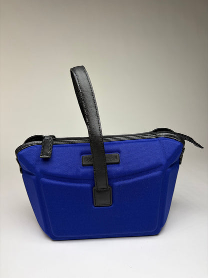 Vintage Issey Miyake Pleats Please Structured Top-Handle Bag Bright Blue