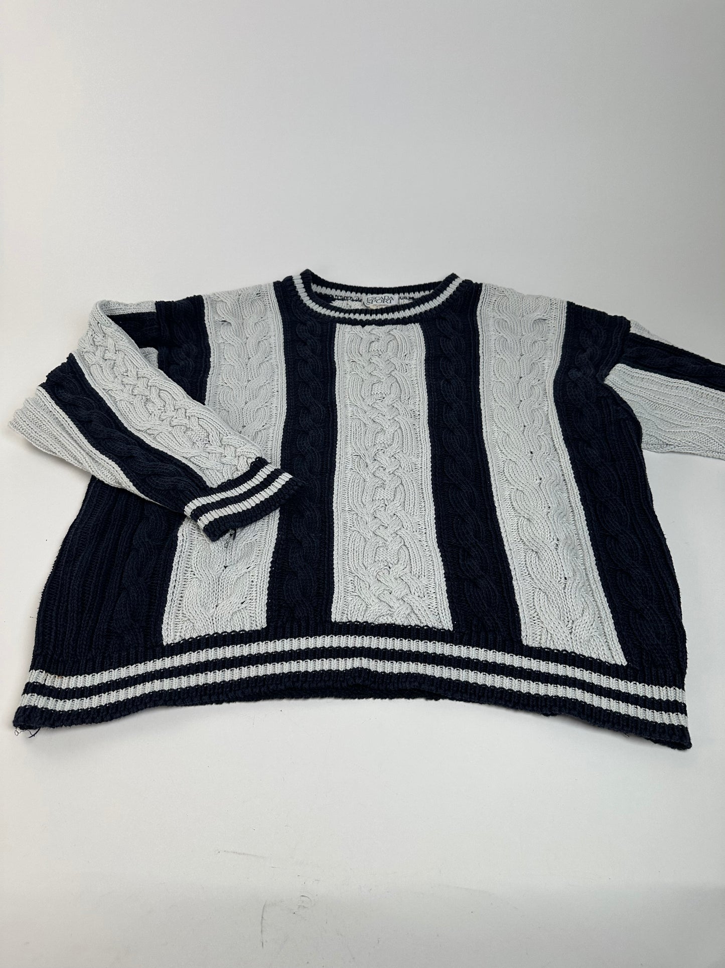 Vintage Escada Cotton Sweater Navy