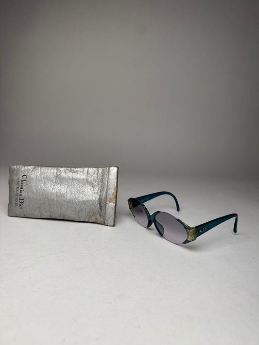 Vintage Dior Retro Sunglasses Blue