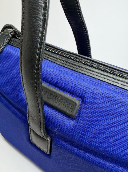Vintage Issey Miyake Pleats Please Structured Top-Handle Bag Bright Blue